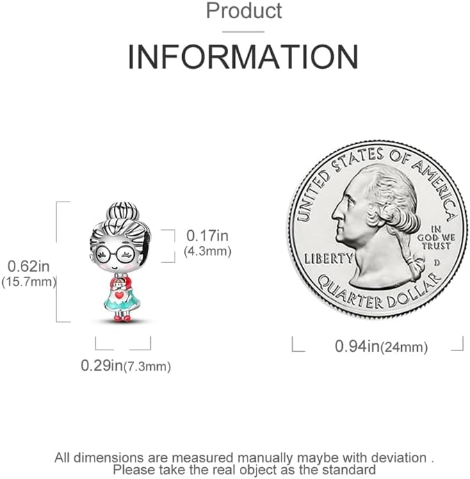 CYCUFF Store 925 Sterling Silver Charms Suitable for Charm Necklaces, Bracelet Pendants Beads Jewellery Gift for Women Family Friends - Image 2